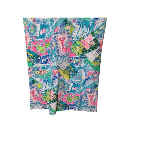 Lilly Pulitzer Dress Girl's Size XL Multicolor Postcards Cotton Blend Sleeveless - Picture 4 of 6